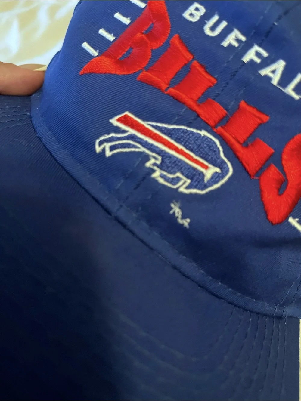 Vintage Youngan NFL Blue Buffalo Bills Logo Snapback Hat